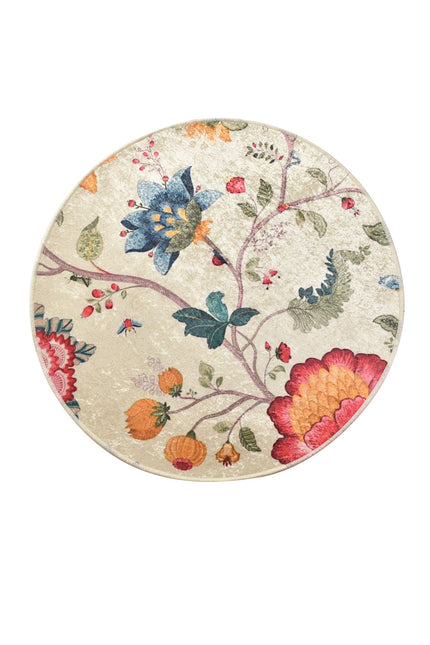 Covoras baie Arya, Multicolor, 100% poliester, D 140 cm