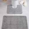 Set 2 covorase baie Ethnic, Platina, 100% polipropilena, 50 x 80 cm / 40 x 50 cm