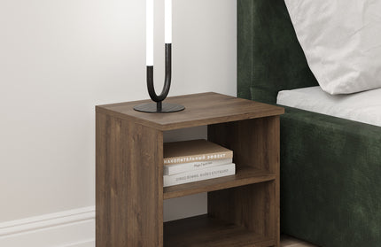 Noptiera Alma, O Polita, Stejar Bronz, 40 x 33 x 40 cm