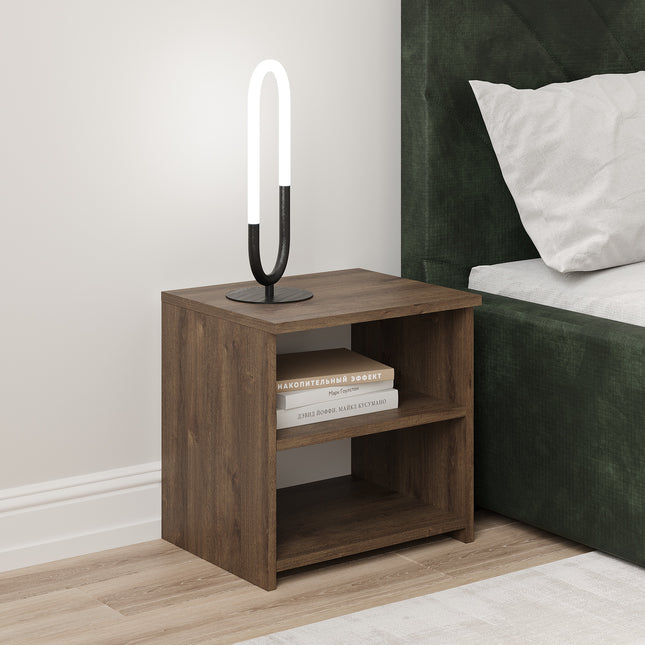 Noptiera Alma, O Polita, Stejar Bronz, 40 x 33 x 40 cm