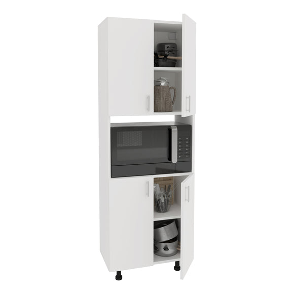 Dulap bucatarie Arno, 4 Usi, Alb, 56 x 30 x 161 cm