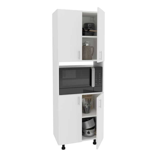 Dulap bucatarie Arno, 4 Usi, Alb, 56 x 30 x 161 cm