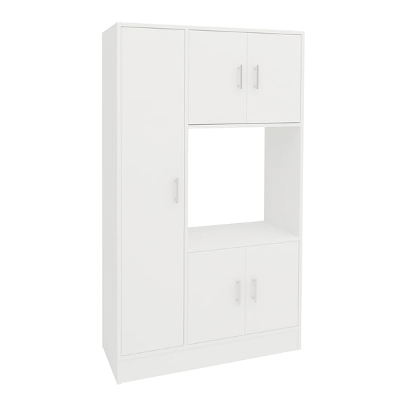 Dulap bucatarie Arno, 5 Usi, Alb, 90 x 32 x 150 cm