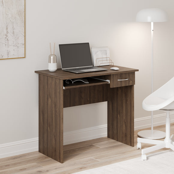 Birou Carp, 1 Sertar, Stejar Bronz, 85 x 50 x 75 cm