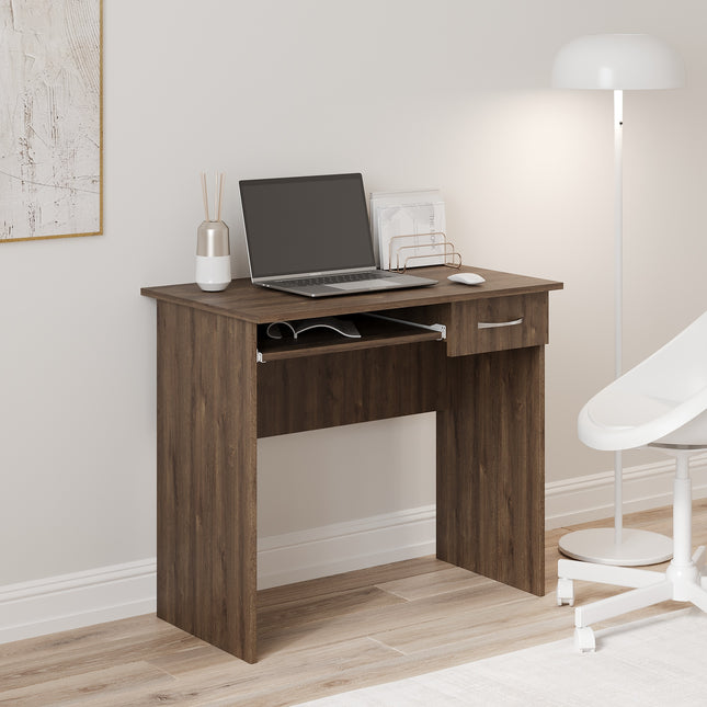 Birou Carp, 1 Sertar, Stejar Bronz, 85 x 50 x 75 cm