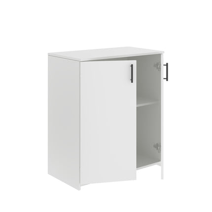 Comoda Creta, 2 Usi, Alb, 80 x 42 x 90 cm