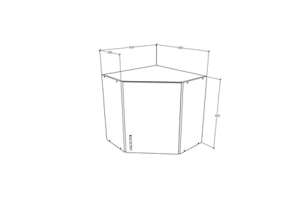 Corp Superior Colt Karo, Antracit/Alb, 60 x 60 x 60 cm