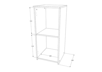 Comoda Creta, O Usa, Stejar Bronz, 40 x 42 x 90 cm