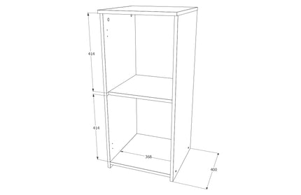 Comoda Creta, O Usa, Wenge, 40 x 42 x 90 cm