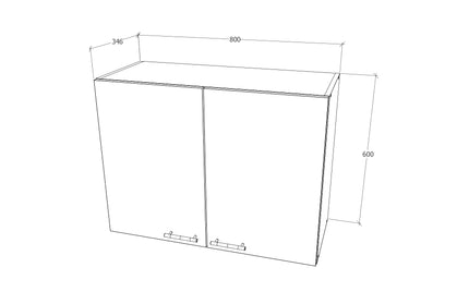 Corp Superior Toro, Alb, 80 x 35 x 60 cm