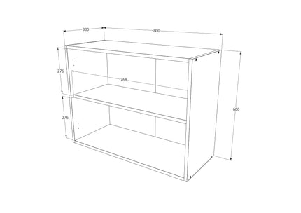 Corp Superior Toro, Stejar Sonoma, 80 x 35 x 60 cm