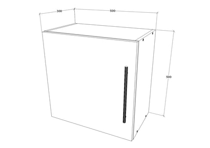 Cub Kos, O Usa, Antracit, 50 x 30 x 50 cm