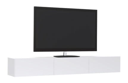 Comoda TV Elba, Alb, 180 x 30 x 25 cm