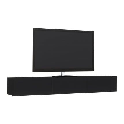 Comoda TV Elba, Negru, 180 x 30 x 25 cm