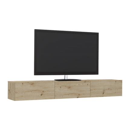 Comoda TV Elba, Stejar Artisan, 180 x 30 x 25 cm