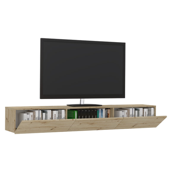 Comoda TV Elba, Stejar Artisan, 180 x 30 x 25 cm