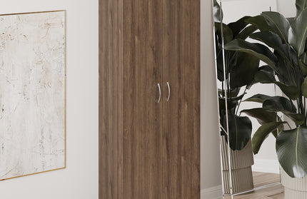 Biblioteca Flint, 2 Usi, Stejar Bronz, 70 x 32 x 196 cm