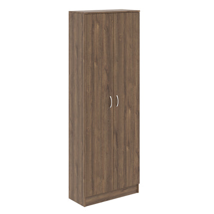 Biblioteca Flint, 2 Usi, Stejar Bronz, 70 x 32 x 196 cm