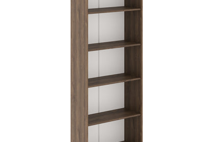 Biblioteca Flint, 4 Polite, Stejar Bronz, 70 x 32 x 200 cm