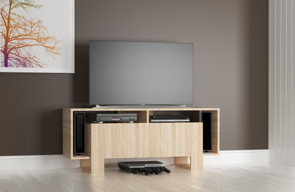 Comoda TV Melville, Stejar Sonoma, 120 x 33 x 48 cm