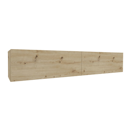 Comoda TV Isla, 2 Usi, Stejar Artisan, 135 x 28 x 25 cm