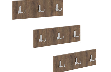 Set 3 Cuierase Drepte Jinx, Stejar Bronz, 50 x 15 cm