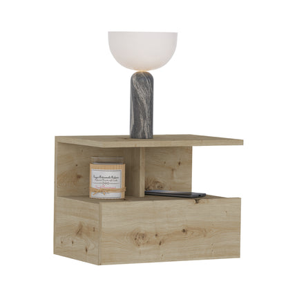 Noptiera suspendata Kabi, 1 Usa, Stejar Artisan, 45 x 30 x 34 cm