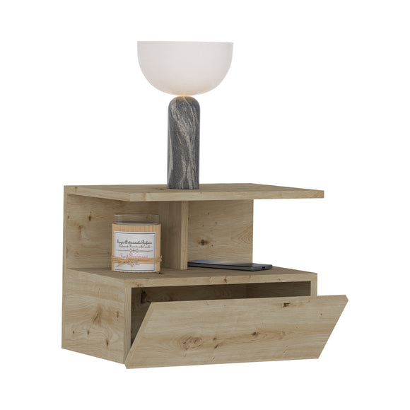 Noptiera suspendata Kabi, 1 Usa, Stejar Artisan, 45 x 30 x 34 cm