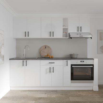 Corp Baza Karo, 1 Sertar, 2 Usi, Alb, 60 x 50 x 80 cm