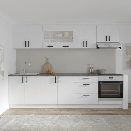 Corp Baza Karo, 3 Sertare, Alb, 60 x 50 x 80 cm