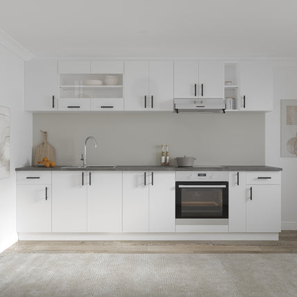 Corp Baza Karo, 1 Sertar, 1 Usa, Alb, 40 x 50 x 80 cm