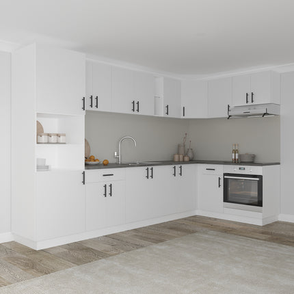 Set Bucatarie Colt Karo V35, Alb, Blat Thermo 28 mm, L 320 x 160 cm