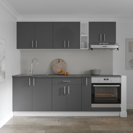 Corp Baza Jolly Karo, Antracit/Alb, 20 x 50 x 80 cm