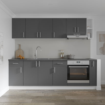 Corp Masca Chiuveta Karo, 2 Usi, Antracit/Alb, 80 x 50 x 80 cm