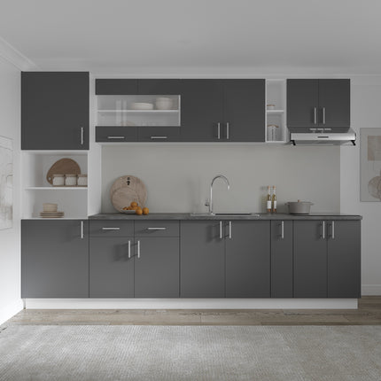 Corp Baza Jolly Karo, Antracit/Alb, 20 x 50 x 80 cm