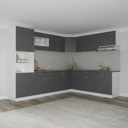 Corp Baza Colt Karo, Antracit/Alb, 98 x 50 x 80 cm