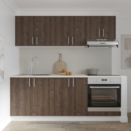 Corp Cuptor Karo, Stejar Bronz/Alb, 60 x 50 x 80 cm