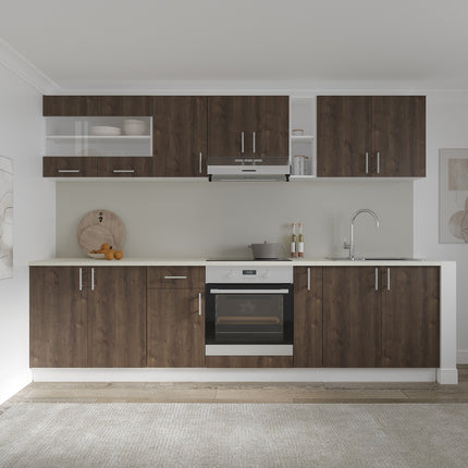 Corp Superior Karo, 2 Usi, Stejar Bronz/Alb, 80 x 30 x 60 cm