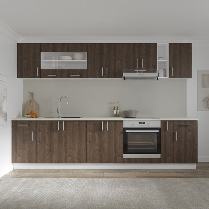 Corp Superior Karo, 2 Usi, Stejar Bronz/Alb, 60 x 30 x 60 cm