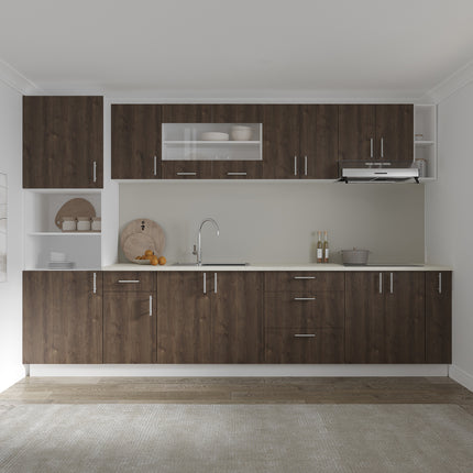 Corp Baza Karo, 1 Sertar, 1 Usa, Stejar Bronz/Alb, 40 x 50 x 80 cm