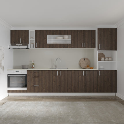 Corp Superior Karo, 2 Usi, Stejar Bronz/Alb, 80 x 30 x 60 cm