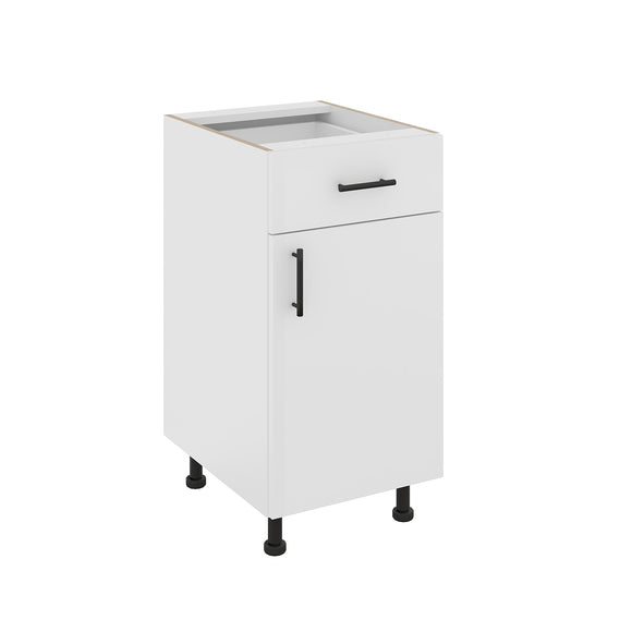 Corp Baza Karo, 1 Sertar, 1 Usa, Alb, 40 x 50 x 80 cm