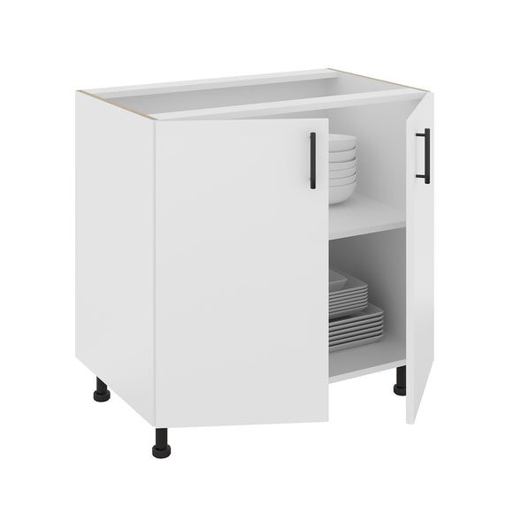 Corp Baza Karo, 2 Usi, Alb, 80 x 50 x 80 cm