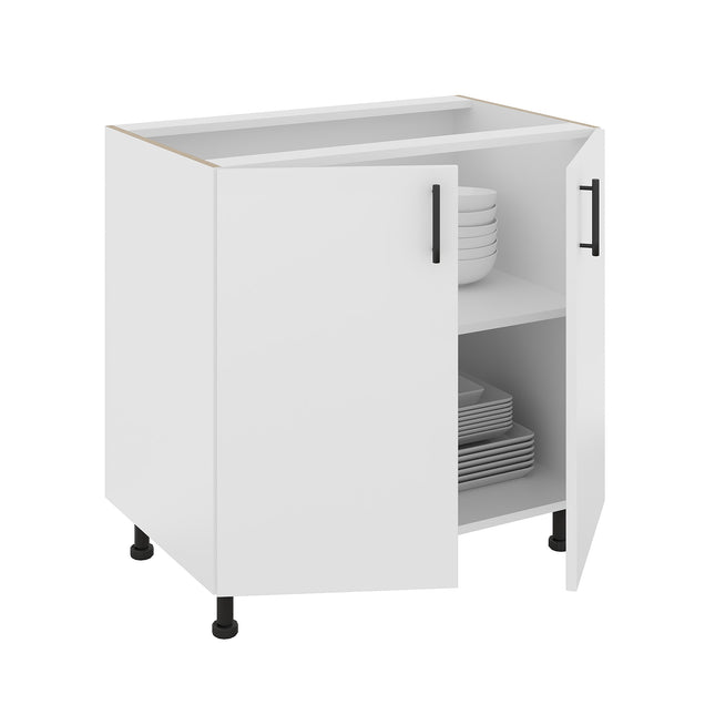 Corp Baza Karo, 2 Usi, Alb, 80 x 50 x 80 cm