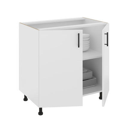 Corp Baza Karo, 2 Usi, Alb, 80 x 50 x 80 cm