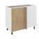Corp Baza Colt Karo, Lemn Natural/Alb, 98 x 50 x 80 cm