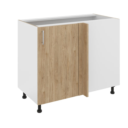 Corp Baza Colt Karo, Lemn Natural/Alb, 98 x 50 x 80 cm