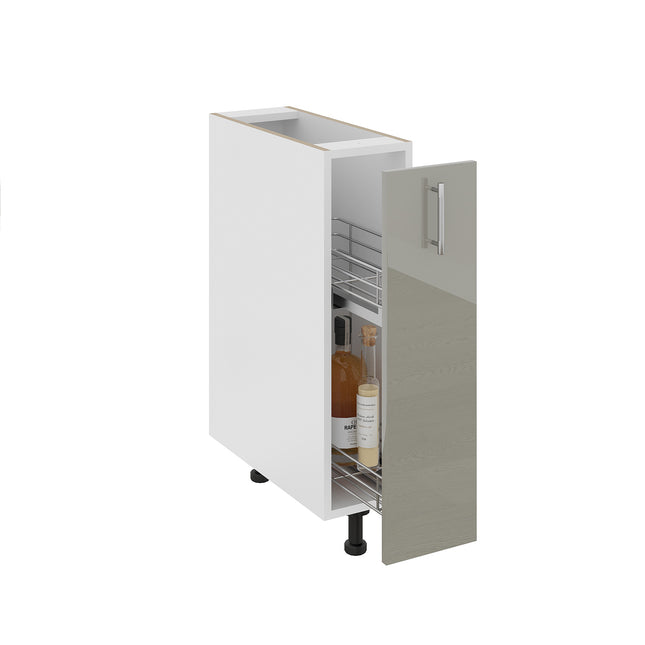 Corp Baza Jolly Karo, Gri Lucios/Alb, MDF, 20 x 50 x 80 cm