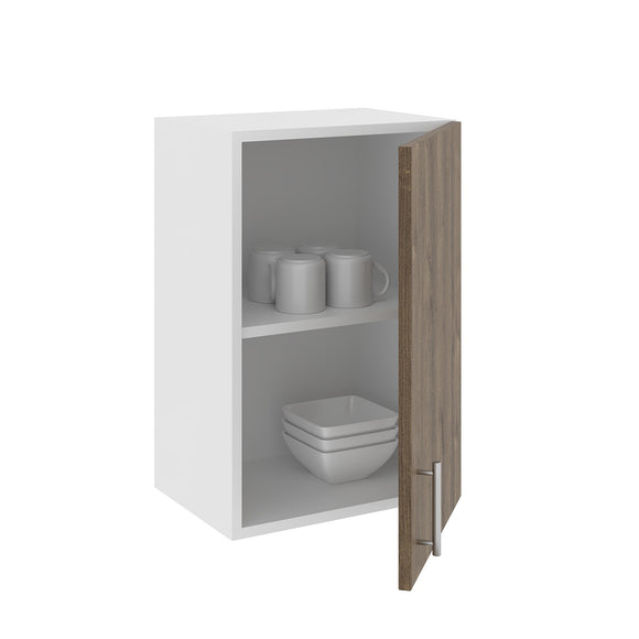 Corp Superior Karo, 1 Usa, Stejar Bronz/Alb, 40 x 30 x 60 cm