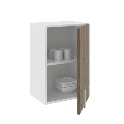 Corp Superior Karo, 1 Usa, Stejar Bronz/Alb, 40 x 30 x 60 cm